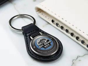 Llavero de Cuero Diseño Superior Estilo Carrera R